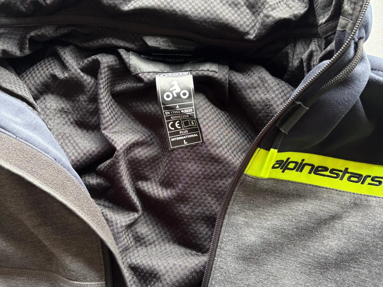 Billede 2 - Alpinestars Hættetrøje Chrome Air Grå Large