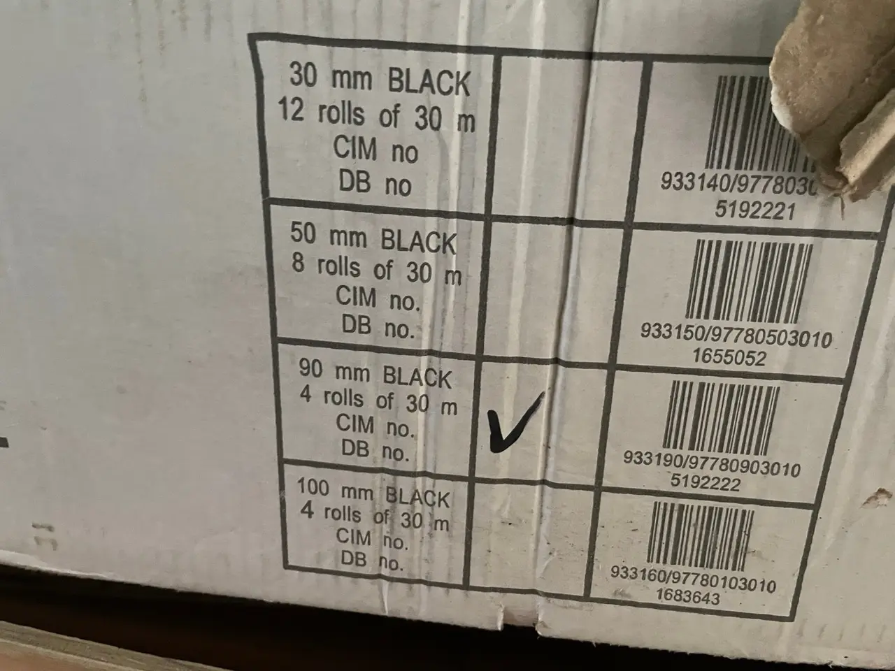 Billede 3 - Cembrit EPDM-gummibånd 90 mm, 3 ruller / 90 m