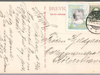 Julemærke 1910 på Postkort