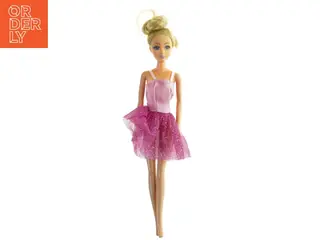 Barbie dukke i lyserød kjole fra Barbie (str. 30 cm)