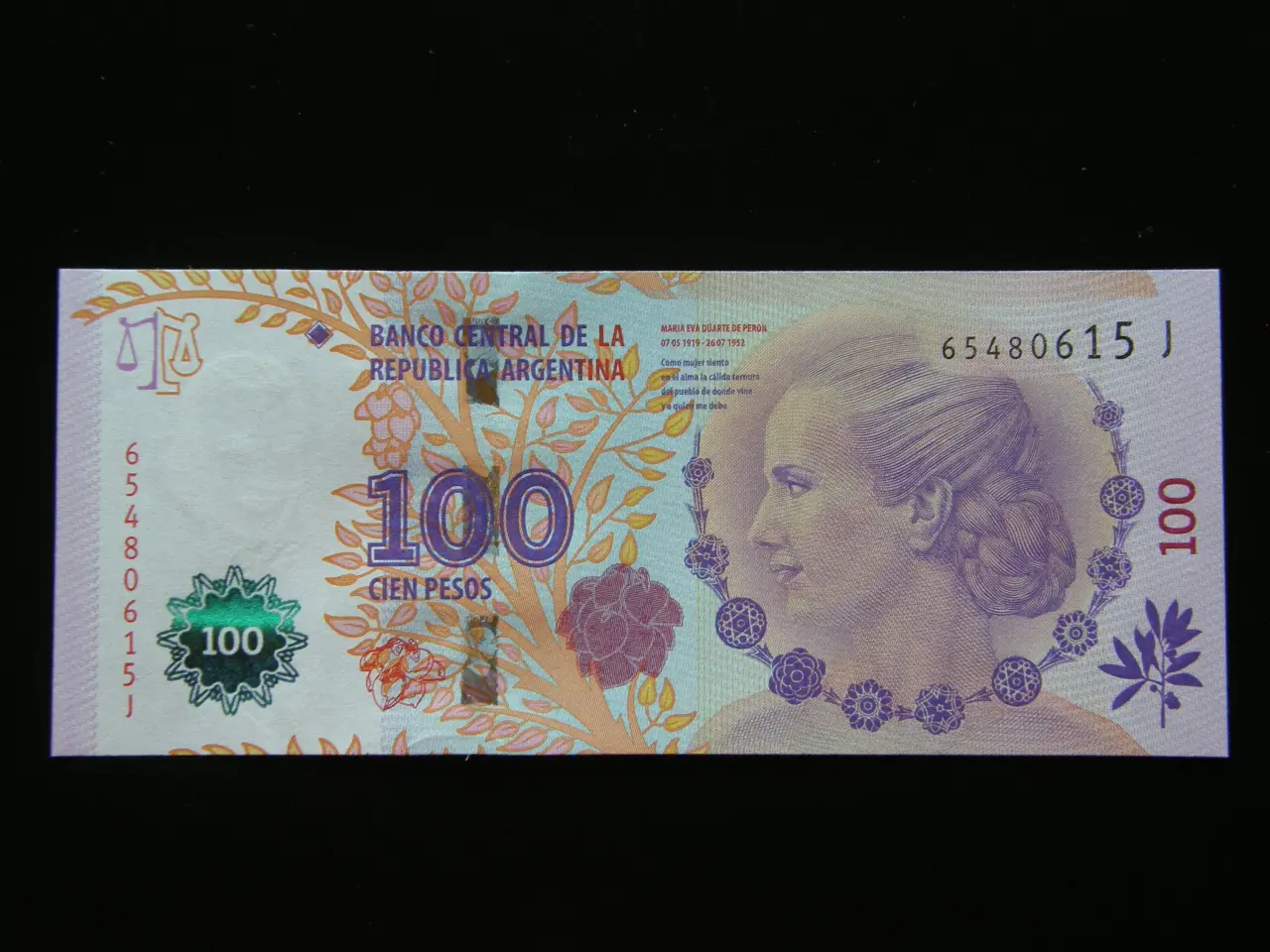 Billede 1 - Argentina 100 Pesos 2014 P358 Unc.