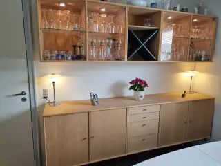 Bøge skænk m/overskab