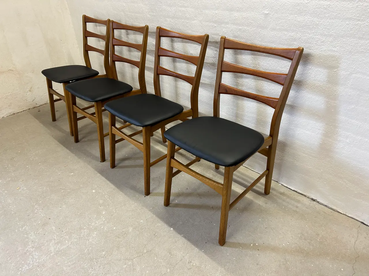 Billede 5 - 4 stk. smukke danske vintage spisebordsstole 