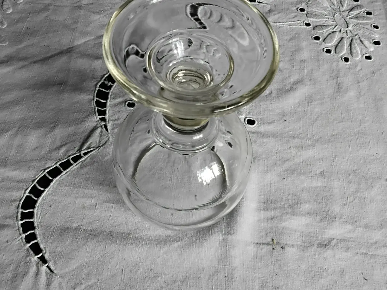 Billede 4 - Stor retro glasopsats / kæmpe kroglas ca 19 cm høj