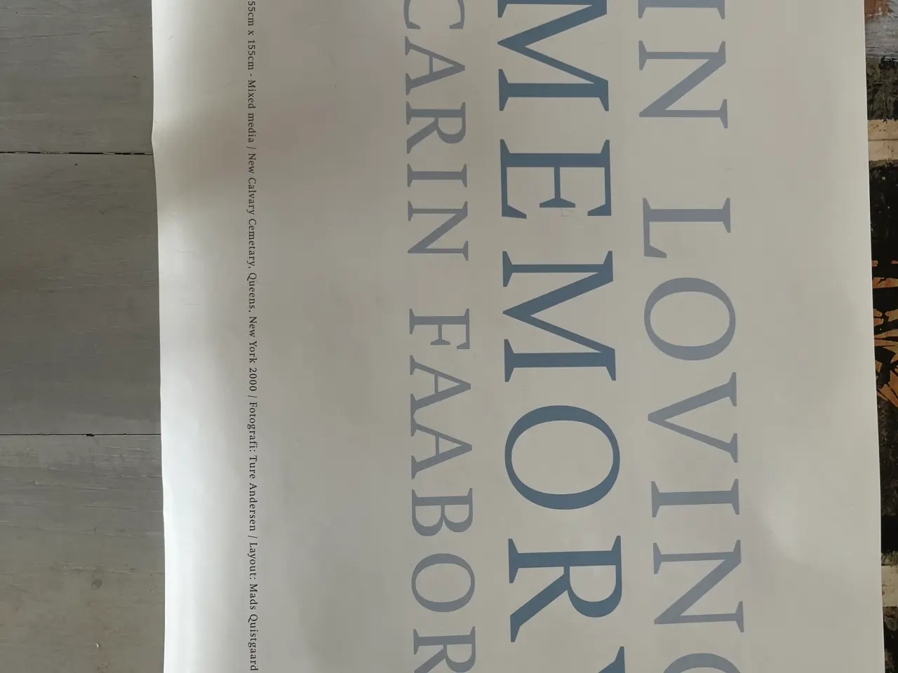 Billede 5 - Plakat - in loving memory 