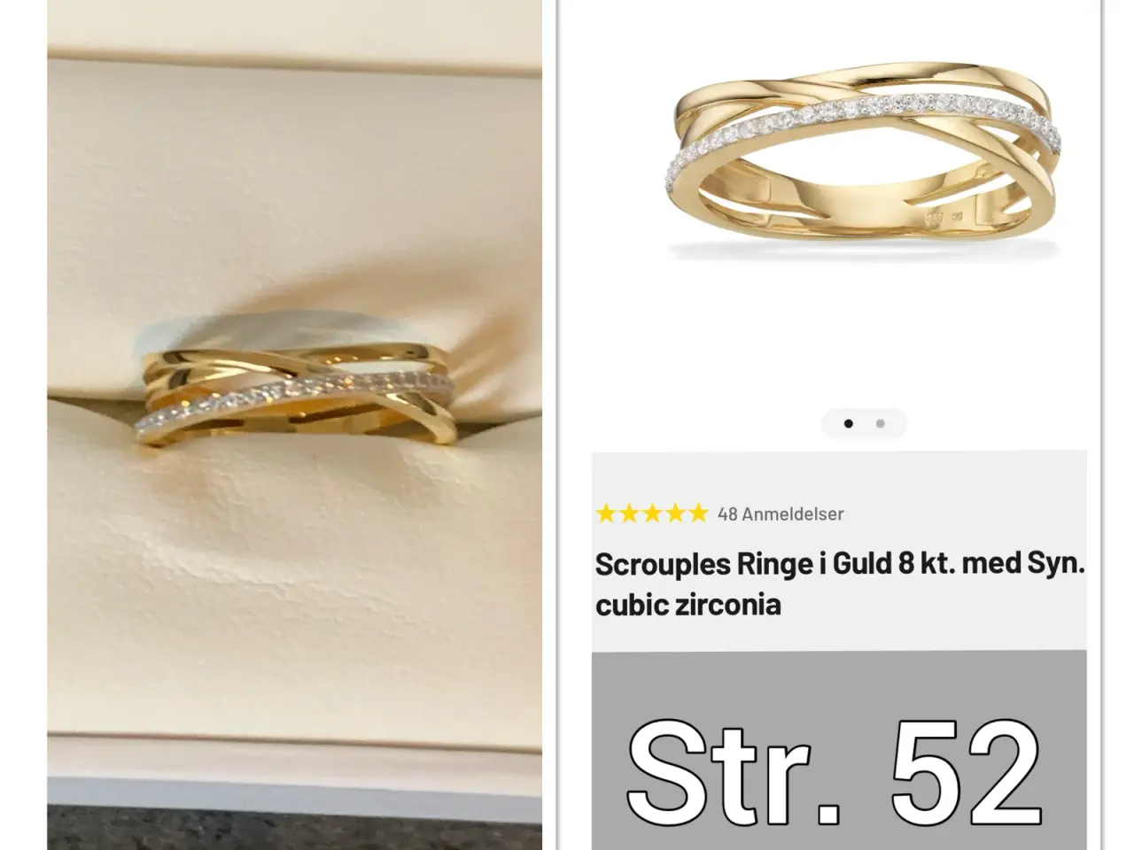 Billede 1 - Virkelig flot fingerring sælges 