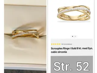 Virkelig flot fingerring sælges