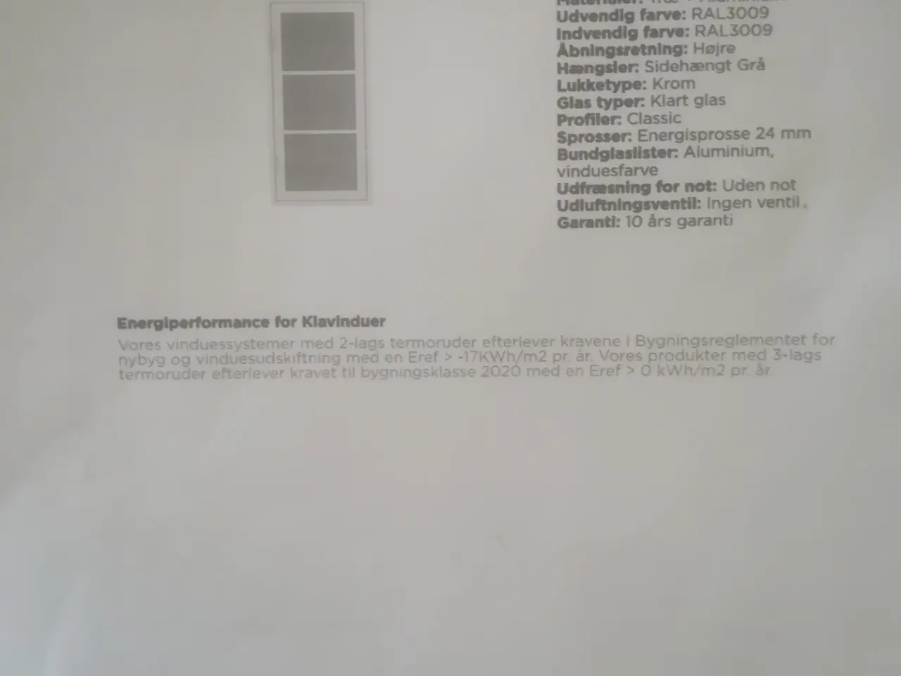 Billede 4 - Bondesvindue sverige-rødt Ral 3009