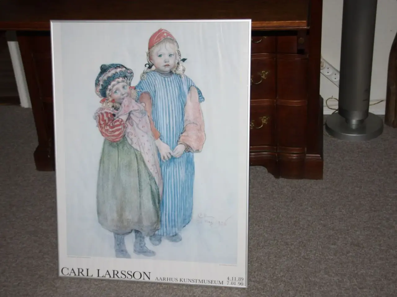 Billede 1 - Indrammet billede af Carl Larsson