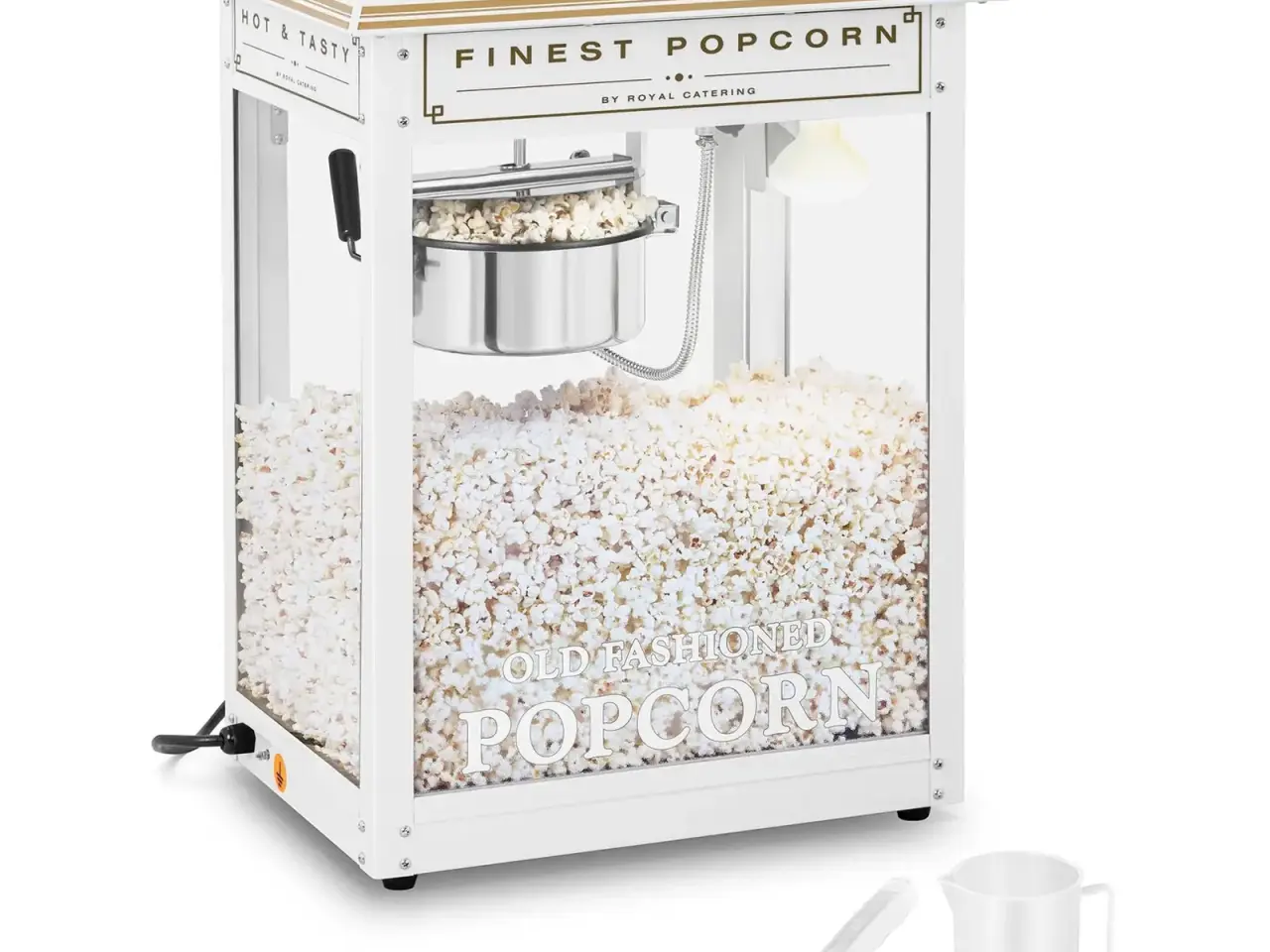 Billede 1 - Popcornmaskine 88 L – 1600 W – hvid og guld