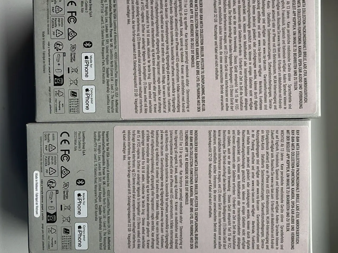 Billede 2 - Meta Ray-Ban Wayfarer Gen 2 – NYE & UÅBNEDE – Kvit
