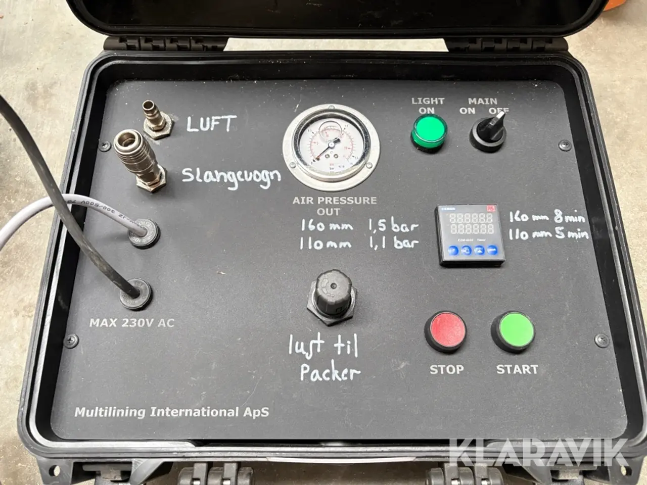 Billede 8 - Kloakrenoveringssystem MultiLining, slangevogn med ca. 40 m luftslange