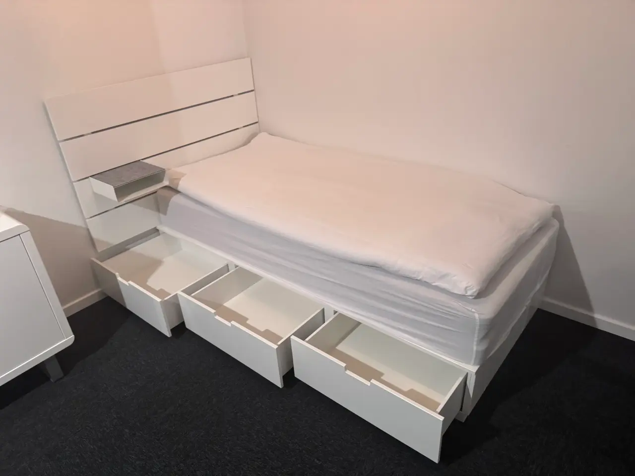 Billede 1 - IKEA Nordli, Sengeramme, sengegavl, box+topmadras