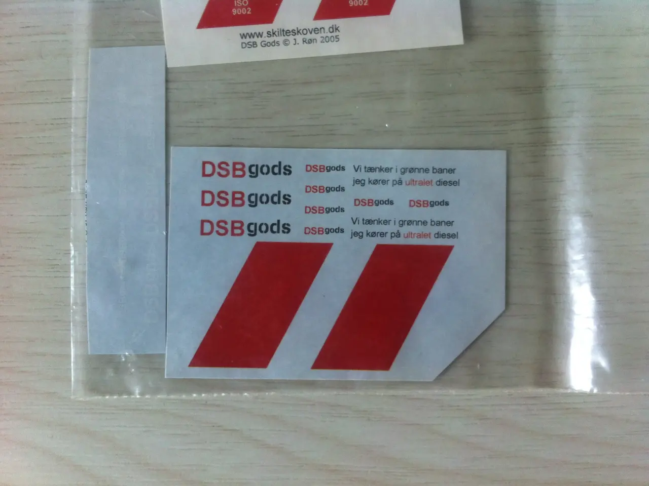 Billede 4 - DSB. Vådtransfer fra Skilteskoven