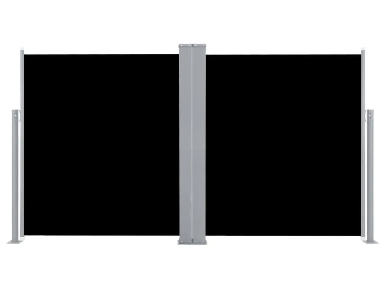 Billede 4 - Sammenrullelig sidemarkise 140 × 600 cm - sort