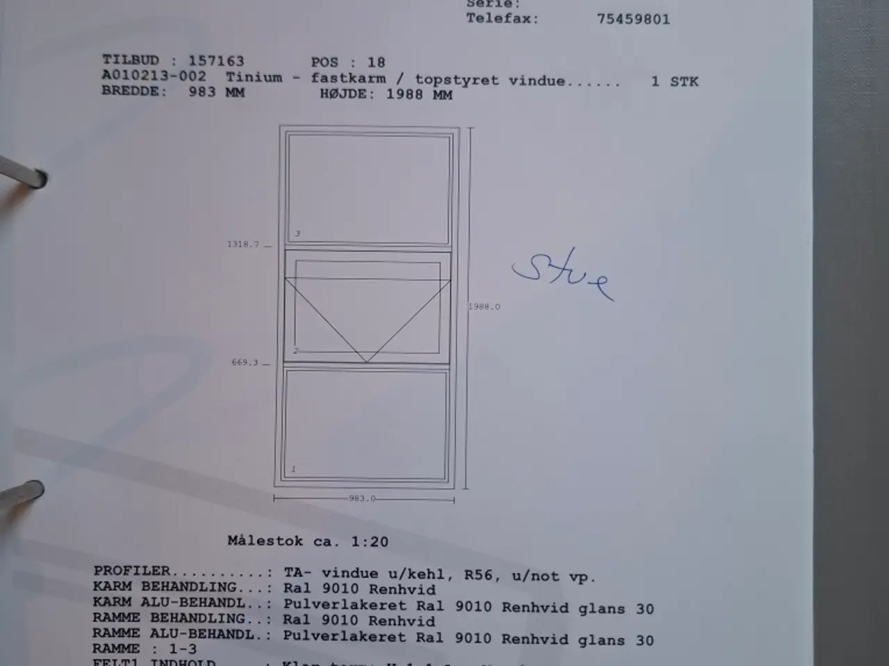 Billede 2 - 3 fags vindue