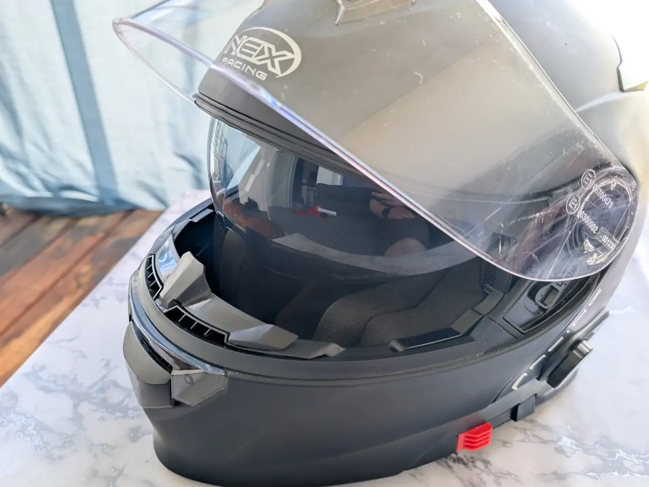 Billede 6 - Motorcykel hjelm flip-up m. Intercom og solbrille