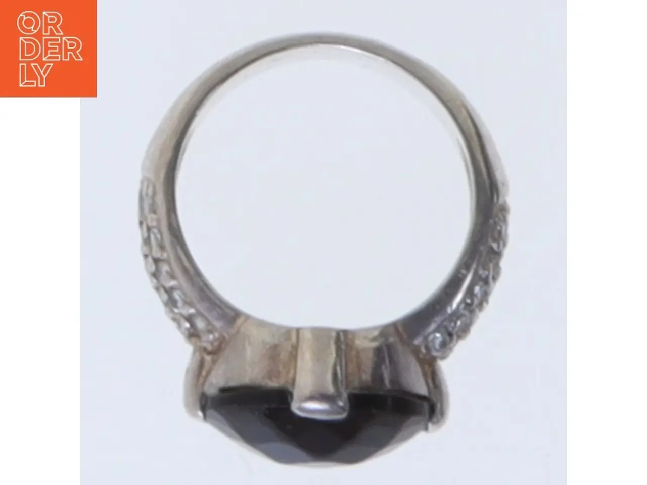 Billede 2 - Ring med brun sten (str. 55 mm)