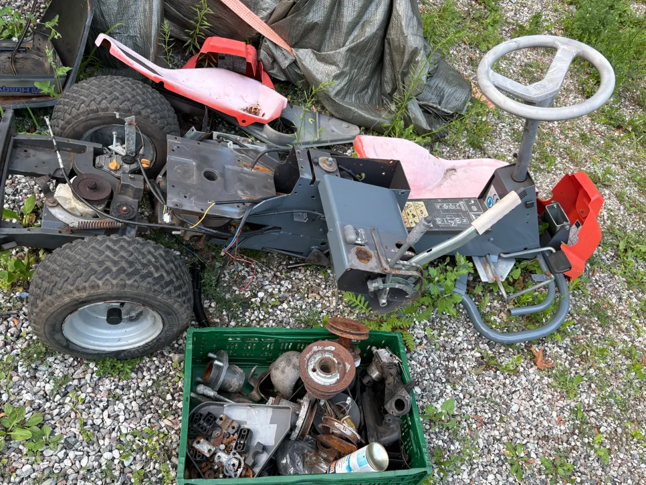 Billede 4 - 9 havetraktor/håndskubber+ dele sælges samlet!!