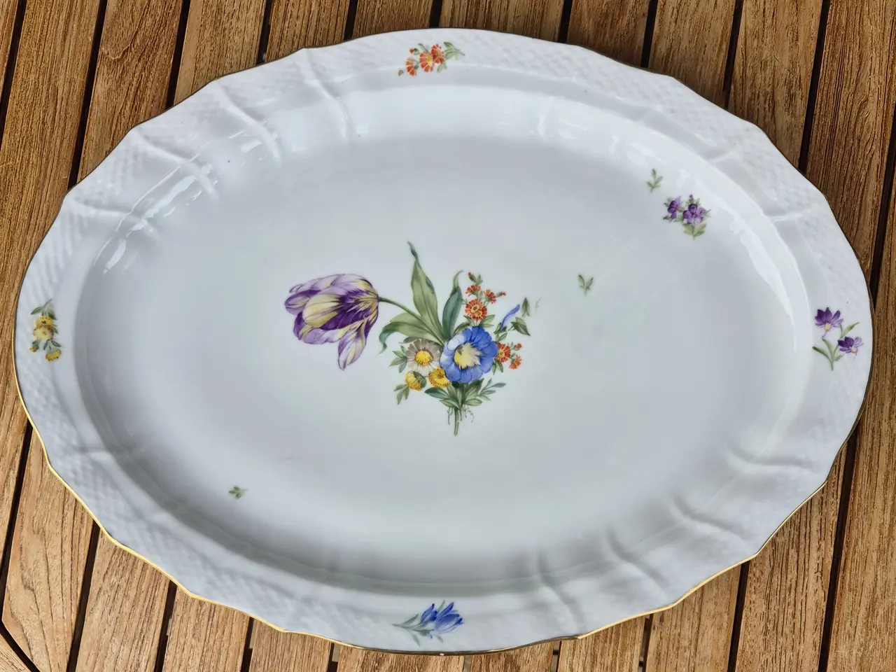 Billede 1 - saksisk blomst fad 51 x 38