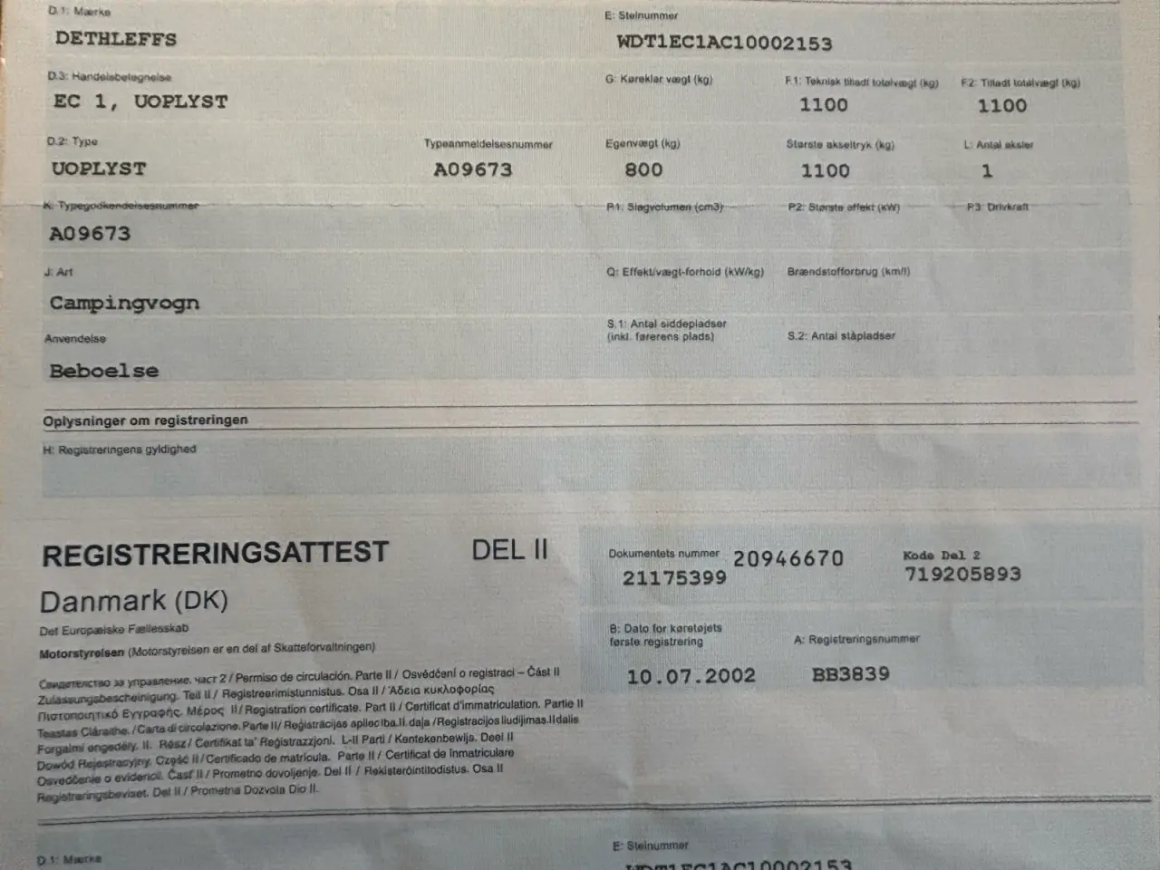 Billede 9 - Dethleffs Camper 420 - årgang 2001