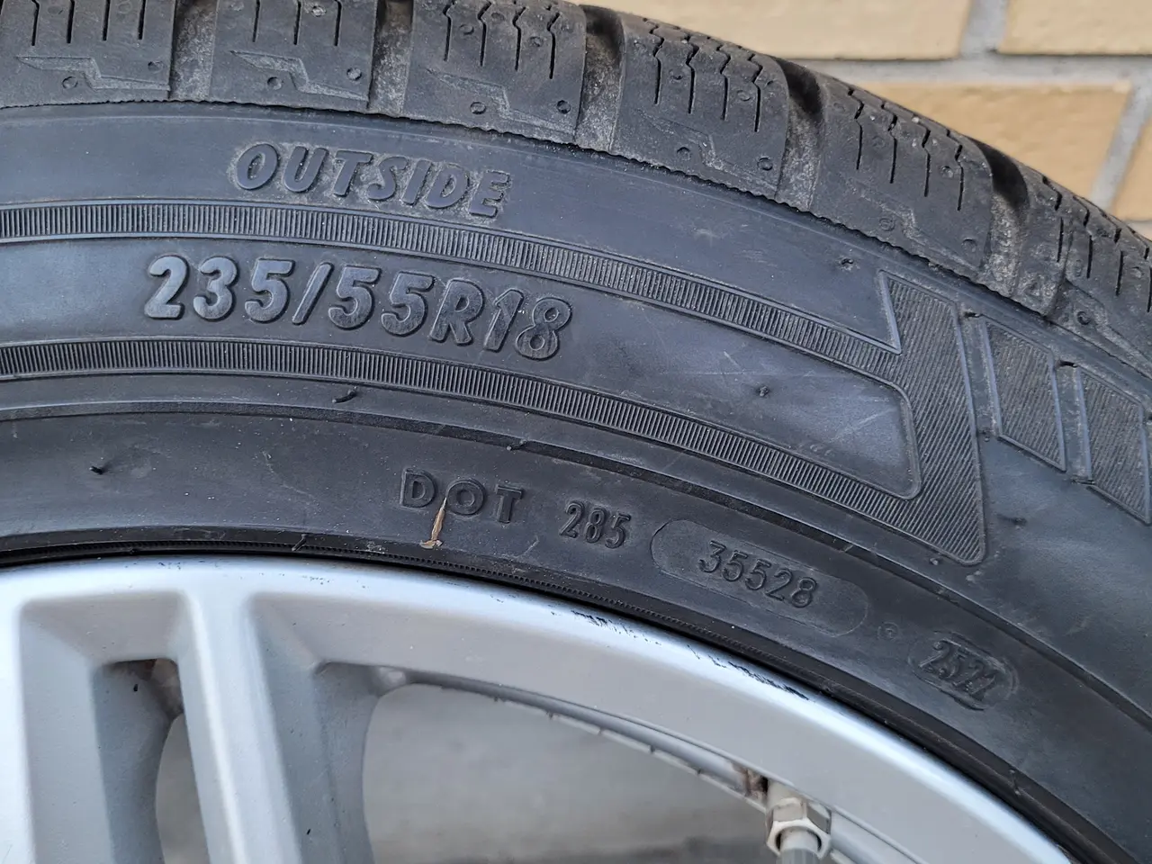 Billede 4 - Vinterdæk med originale Mercedes Alu fælge 4 stk.