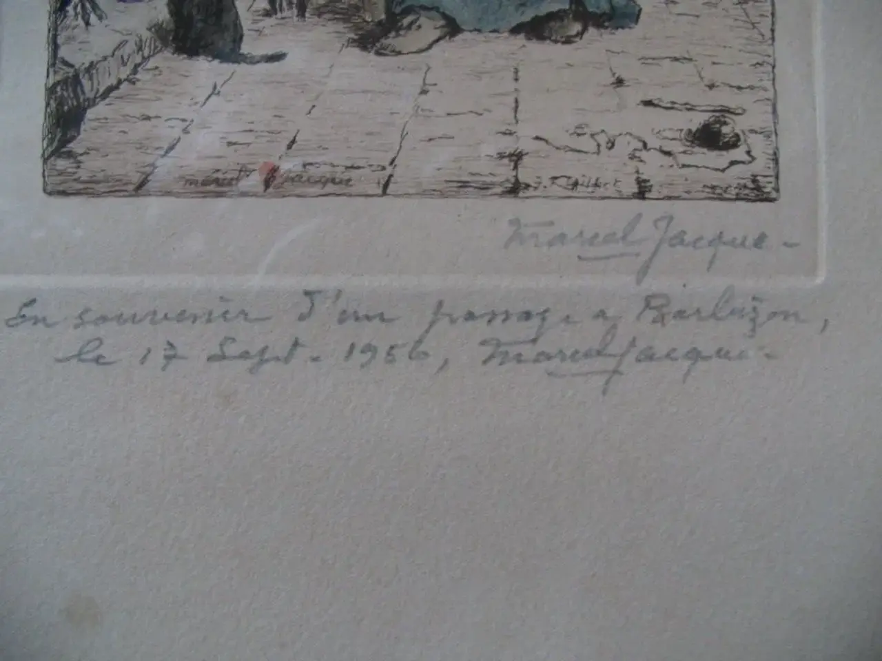 Billede 3 - Marcel Jacque 1906-81. Håndkolor ætsning