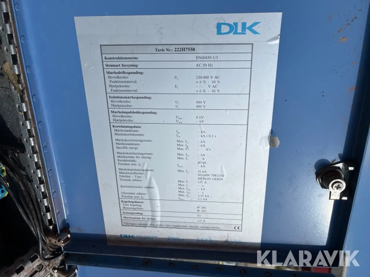 Billede 12 - Fordelings- og eltavle DLK 222 H 7550