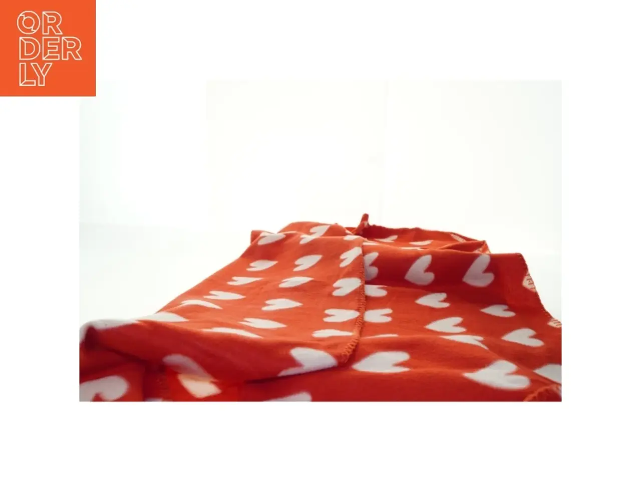 Billede 3 - Fleece tæppe med hjerter (str. 130x200 cm)