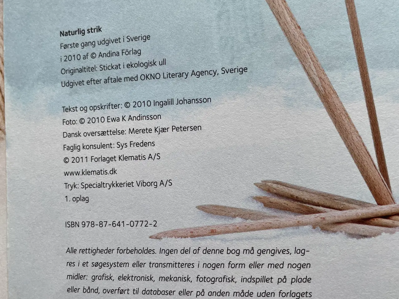 Billede 2 - Ingalill Johansson & Ewa K Andinsson Naturlig Stri