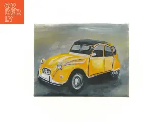 Håndmaletbillede af Citroën 2CV (str. 22 x 17 cm)