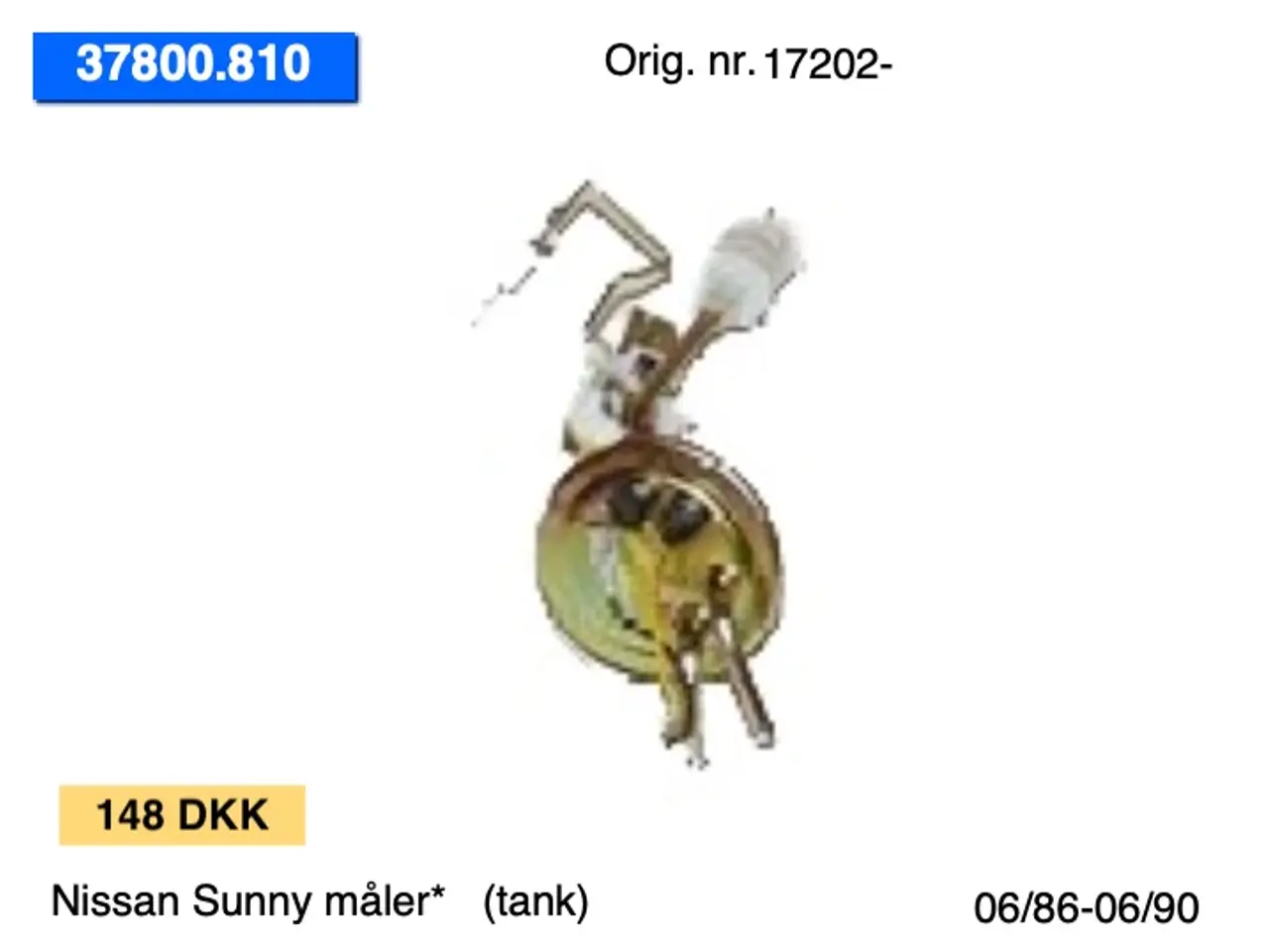 Billede 4 - Nissan Cherry-Sunny tanke