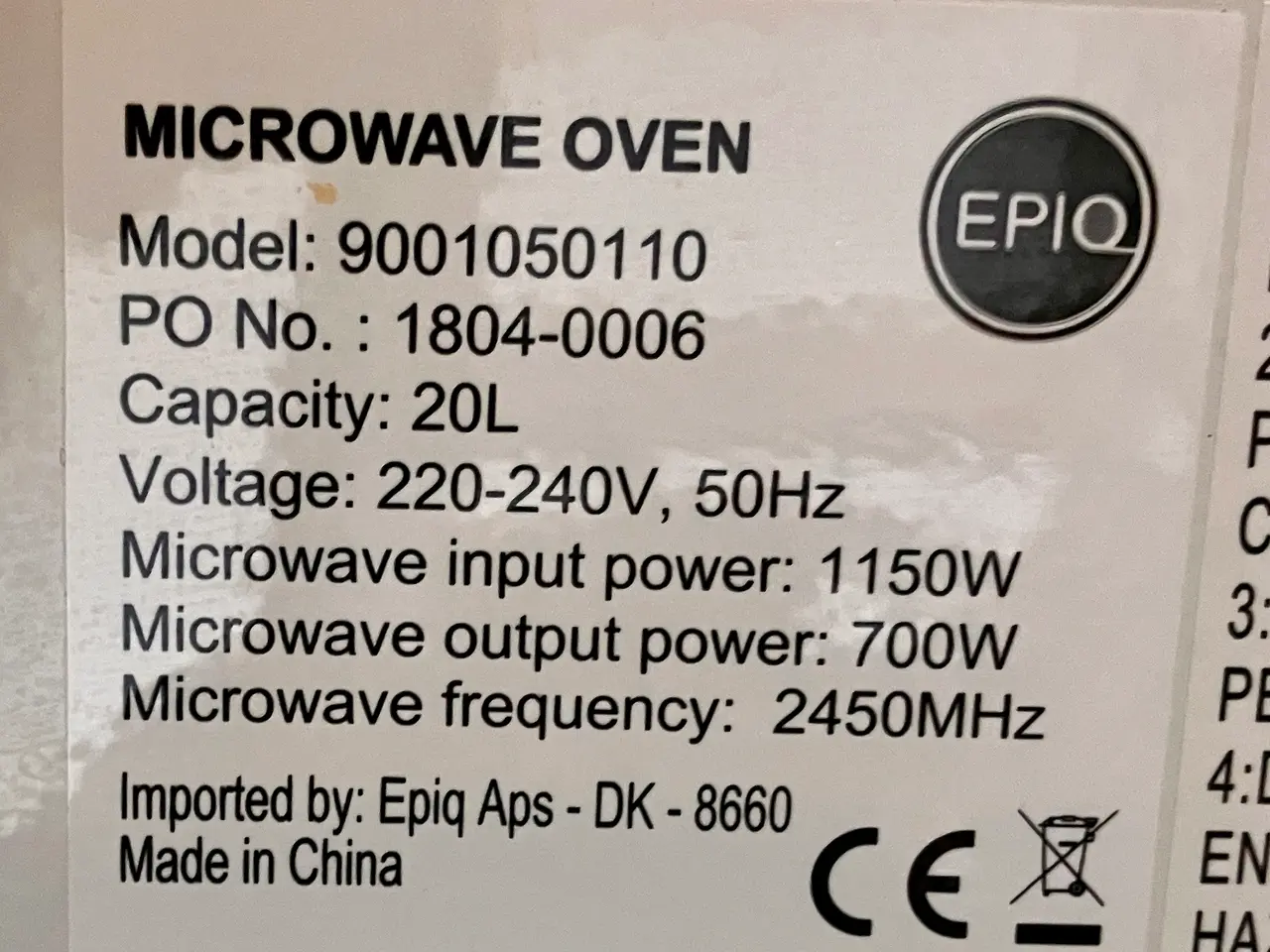 Billede 5 - Velfungerende mikroovn 700 W