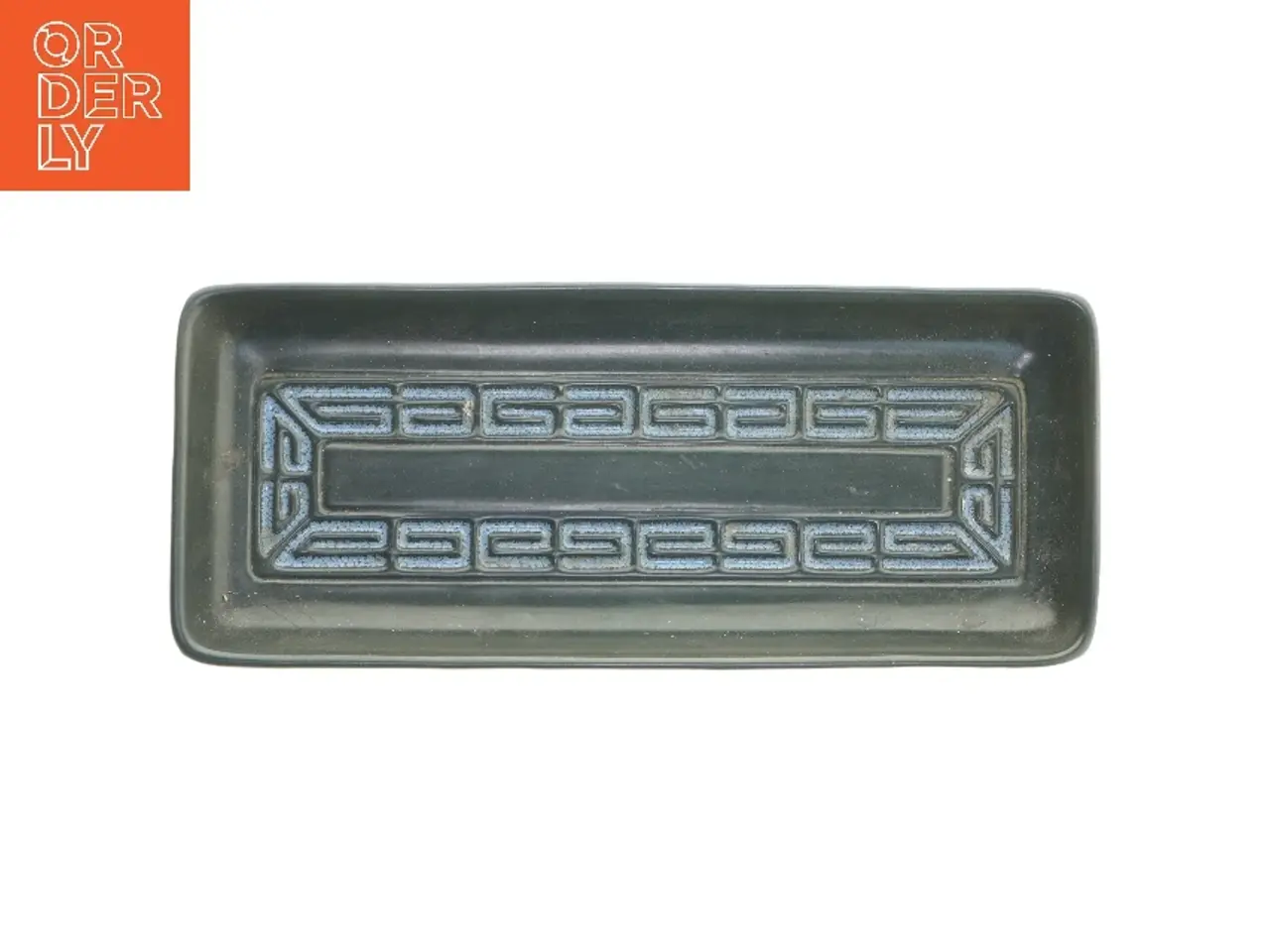 Billede 1 - W. Germany Rektangulært fad med mønster (str. 34x14 cm)