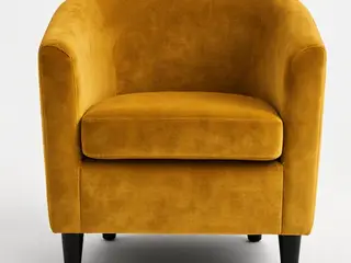 Hjort Knudsen Liva Clubstol Sennepsgul velour