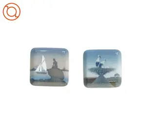 Askebægre med Den Lille Havfrue nr. 1300-6531 og Skål med Storkereden nr. 1300-6583 fra Bing Og Grøndahl (str. 12 x 12 cm)