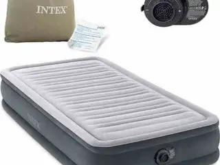 Intex Enkelt luftmadras med indbygget pumpe, 191x90x42 cm