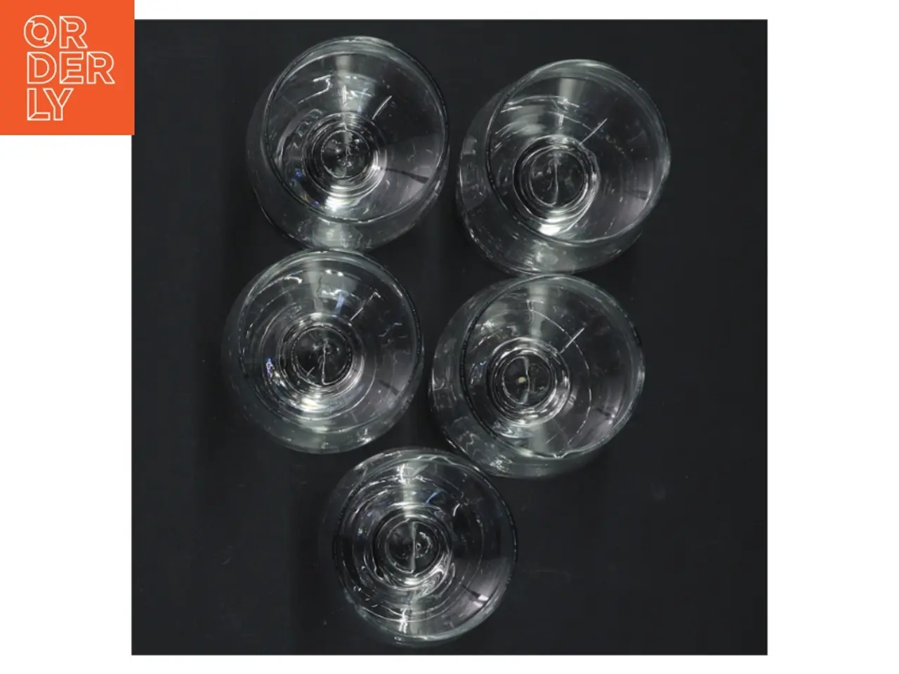 Billede 2 - Sæt med 5 små glas (str. H 9 cm. ø. 4,5 cm)