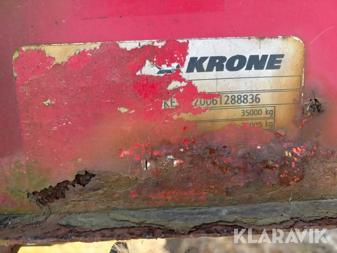 Billede 5 - Sættevogn Krone 35.000kg