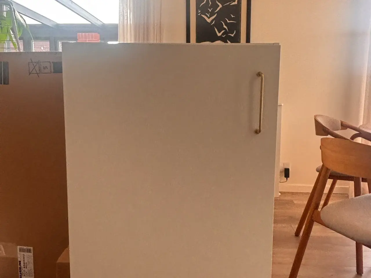 Billede 1 - Svane underskab hvidt med messing greb