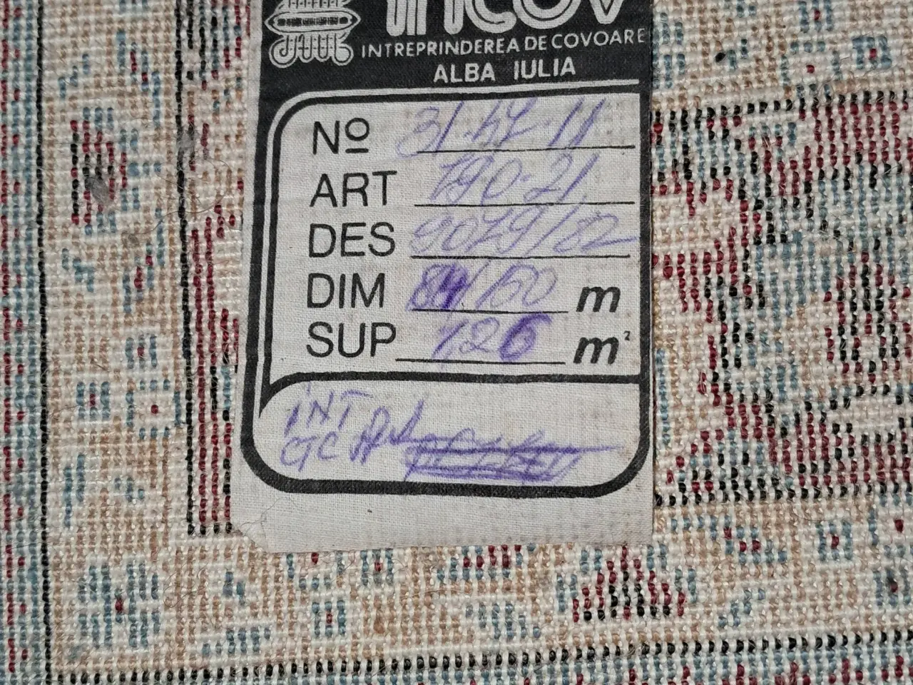 Billede 6 - Flot rød løber 170x85