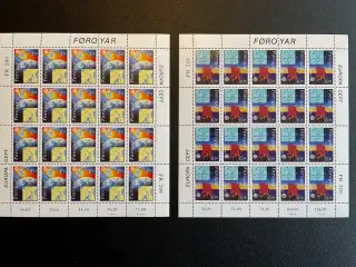 Færøerne helark afa 209-210 - Postfriske