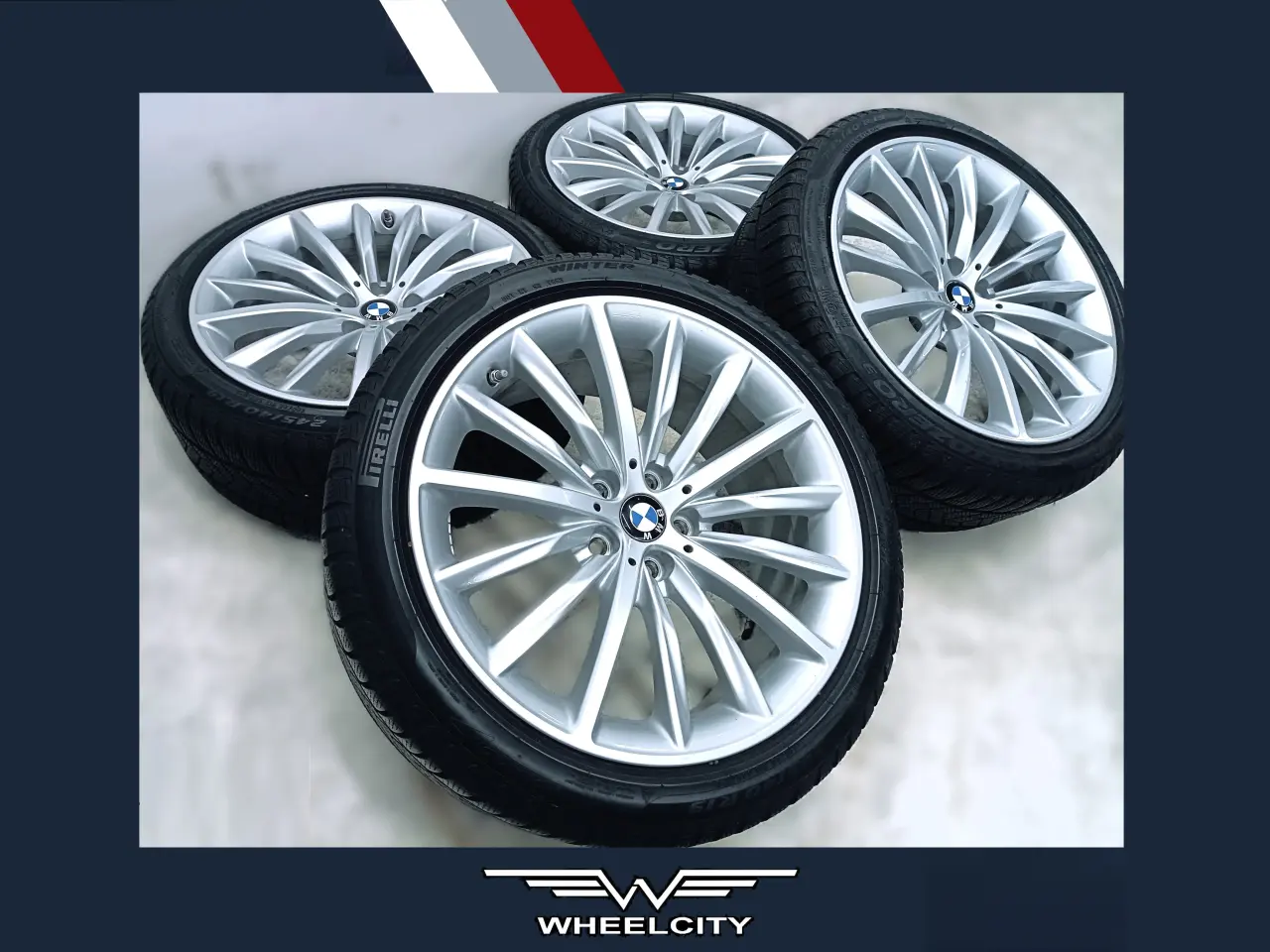 Billede 1 - 5x112 19" ET30 nav 66,6ø BMW vintersæt inkl.TPMS