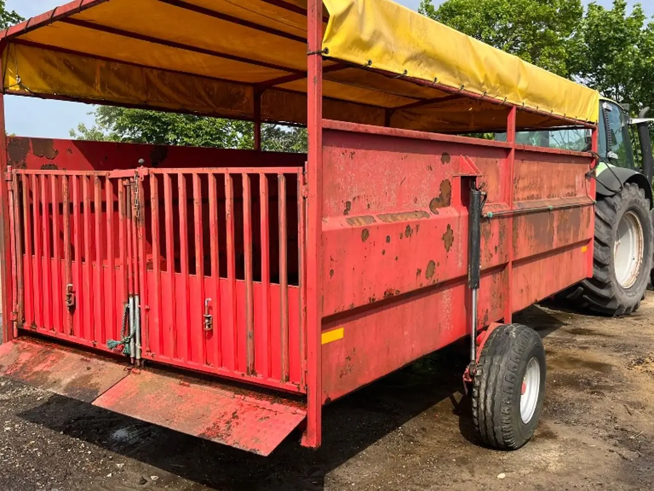 Billede 1 - Kreatur transportvogn Med skillerum