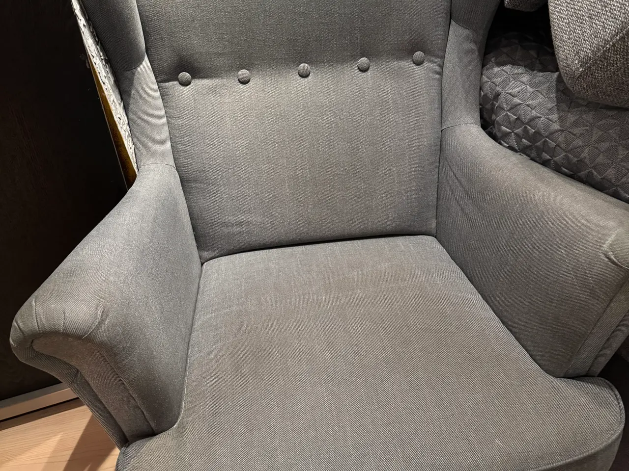 Billede 1 - 🪑 IKEA STRANDMON lænestol – grå – 