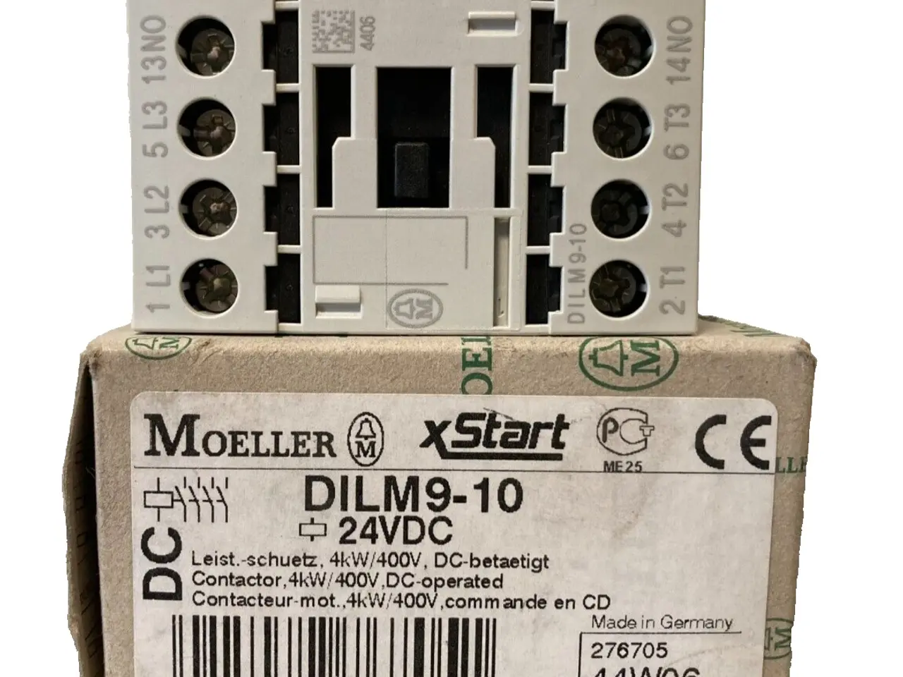 Billede 1 - Moeller DILM9-10 relæ kontaktor 4kW 400V 24VDC –