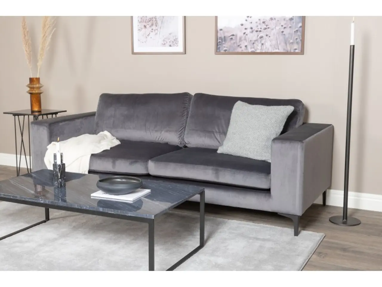 Billede 5 - Bolero 3 personers Sofa  - Sort og Grå