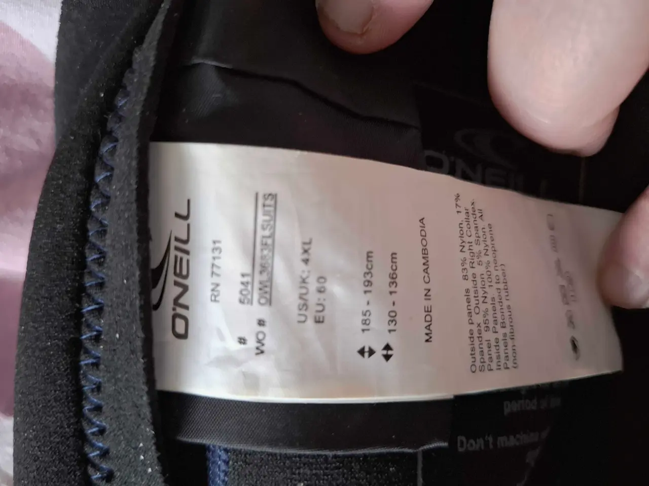 Billede 3 - O’Neill shorty våddragt str 4XL mørkeblå