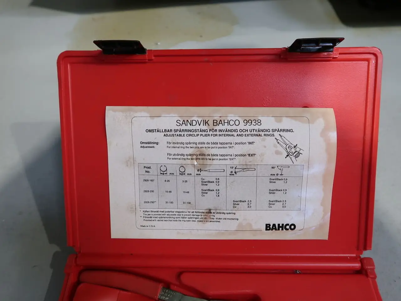 Billede 2 - Tangsæt BAHCO 9938