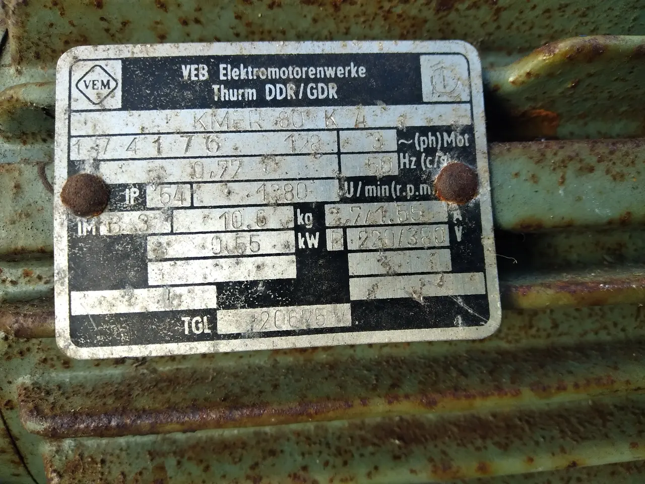 Billede 3 - Elmotor 0.55kW b3